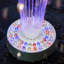 Fontaine flottante avec 48 lumières DEL changeantes