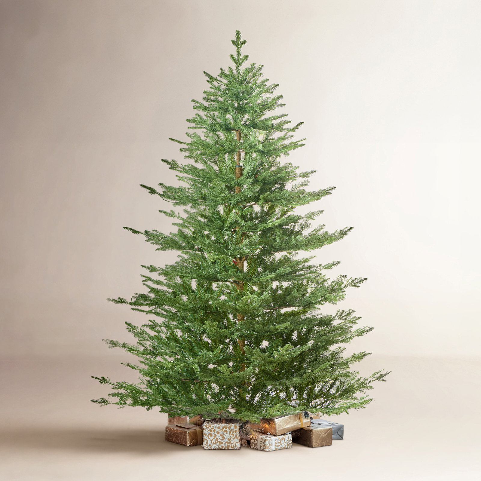 Cashmere Flocked Pre-Lit Fir Christmas Tree, 6.5ft, Not Pre-Lit