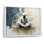 Abstrait médiation de yoga bleu et blanc sur toile