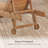 Outdoor Chaise Lounge Pool Chair, Built-In Table, Reclining Backrest For Sun Tanning/Sunbathing, Rolling Wheels Wood Look