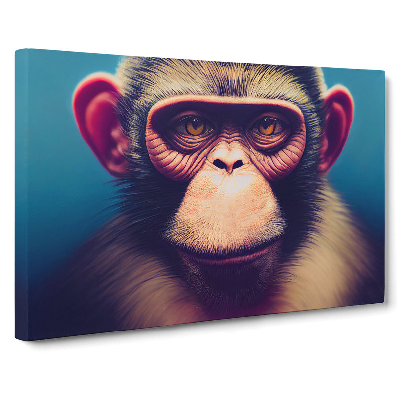 Modern Monkey Vol.2 - Wrapped Canvas, 35cm H x 50cm W x 3cm D