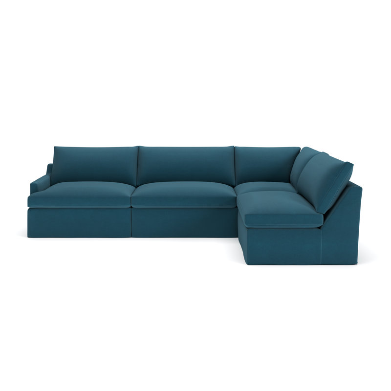 Wrenley Modular Sectional, Bayou Midnight Canvas, Right Hand Facing