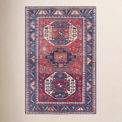 Broden Navy Red Oriental Rug