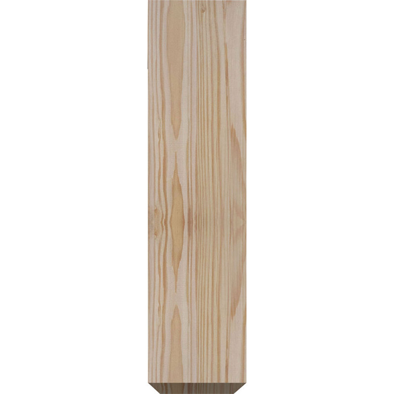 Support simple 4 po Miller, H 19 po x P 16 po, Sapin de Douglas de l 3 1/2 po x T 2 po (lisse)