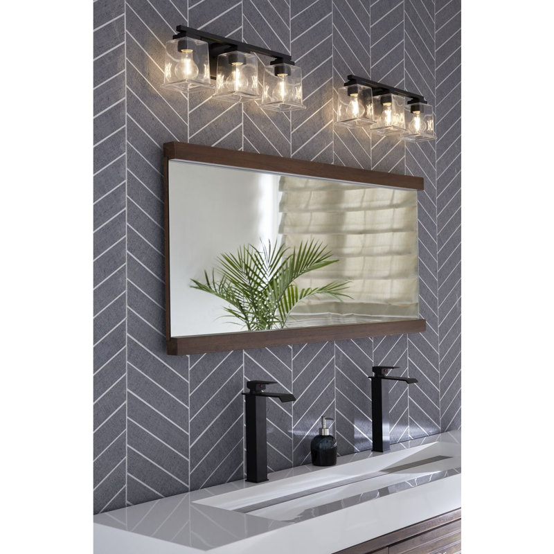 Pryer 3 - Light Dimmable Vanity Light, Matte Black