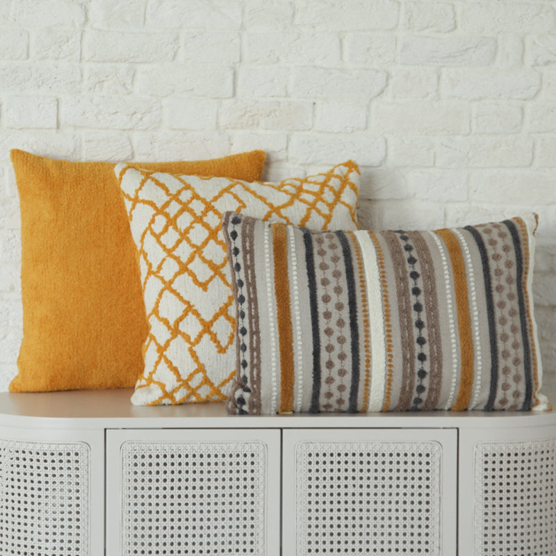 Square Throw, Mustard