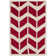 Deedie Hand Tufted Wool Chevron Rug