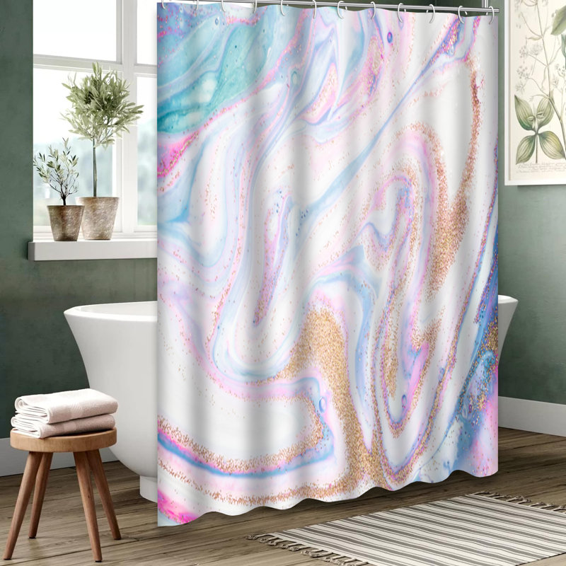 Rideau de douche Pastel, L 72 po x l 78 po