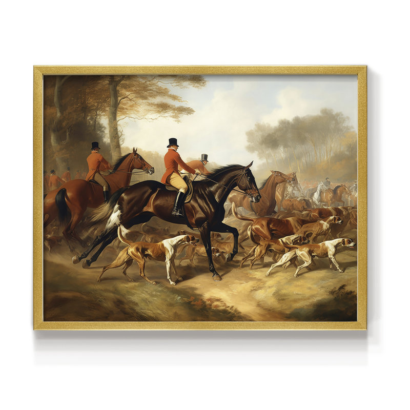 Wildlife Series-XC -Framed Print - Restickable, 8" H x 10" W, Gold