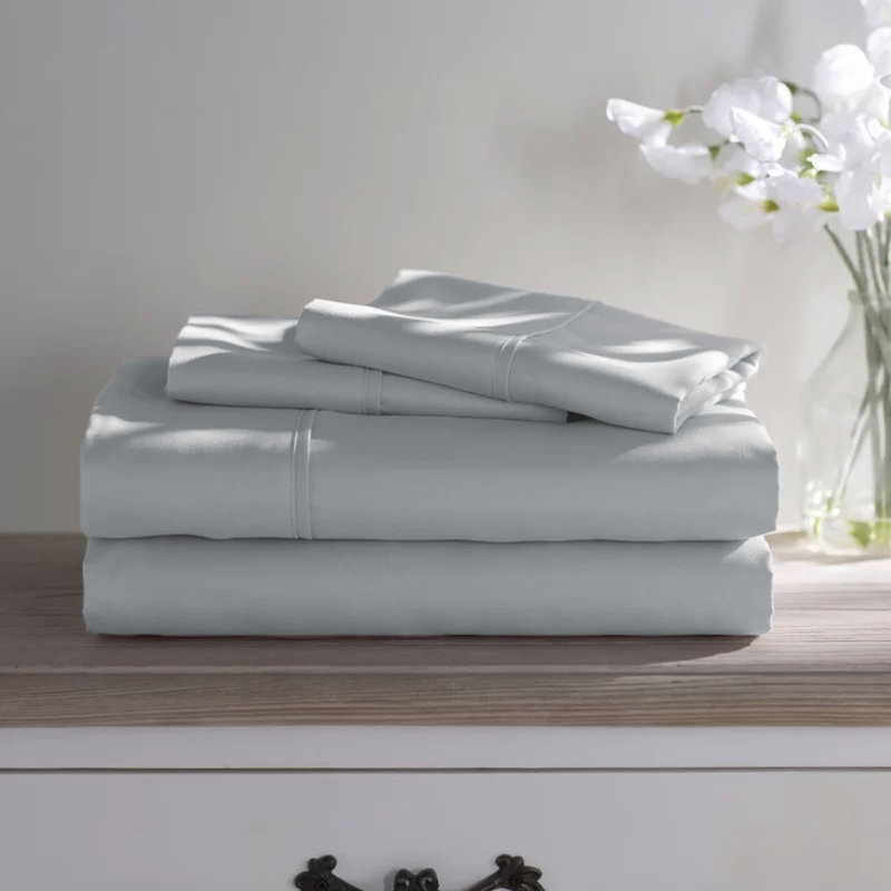 Ensemble de draps en microfibre douce 1800 Series Wayfair Basics®, Ensemble de draps pour taille de lit simple TG ave