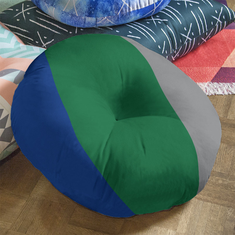  Coussin de sol touffeté, H 26 po x l 26 po, Vert
