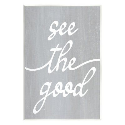 «Stupell Industries», plaque murale «See the Good» par Lil 'Rue