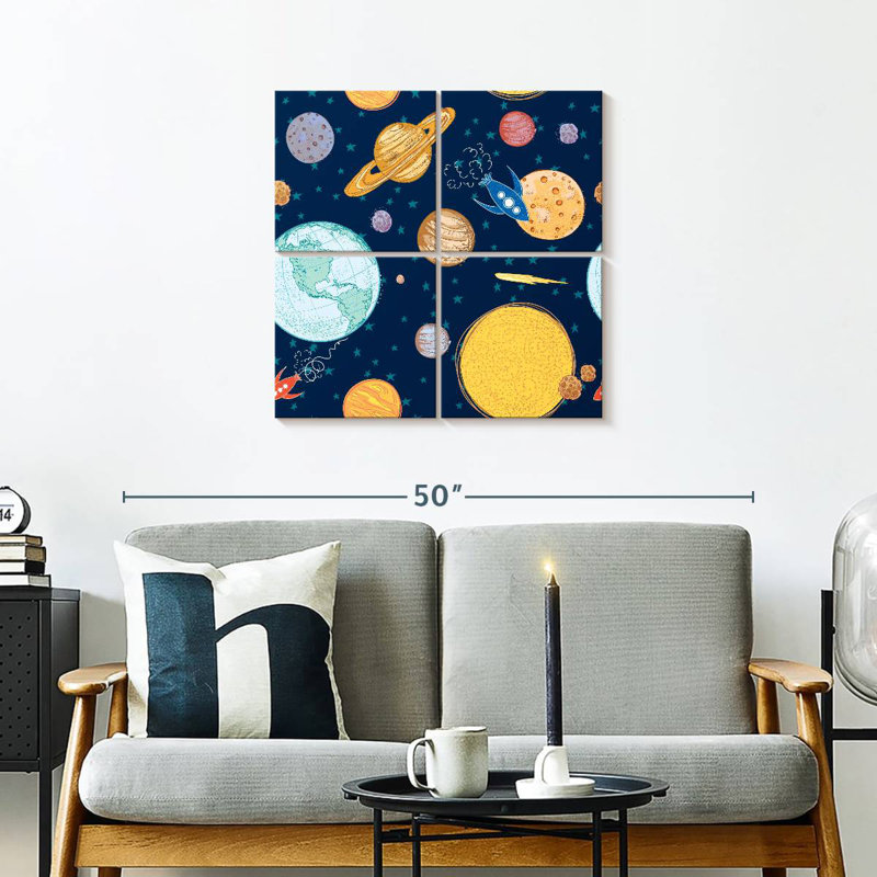Oberle Space Journey Pattern, 26" H x 26" W
