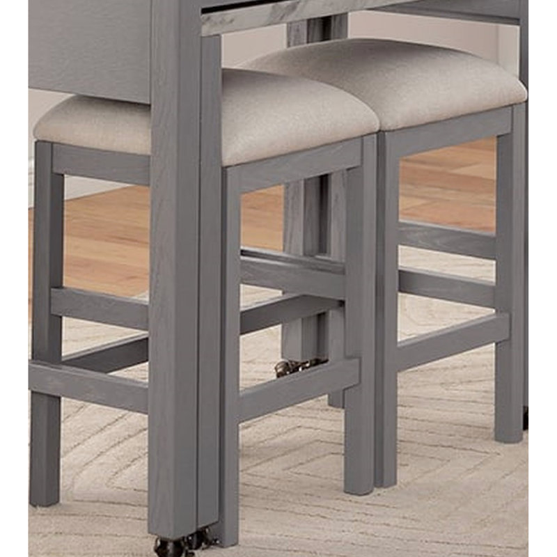 Faux Marble Top Dining Set