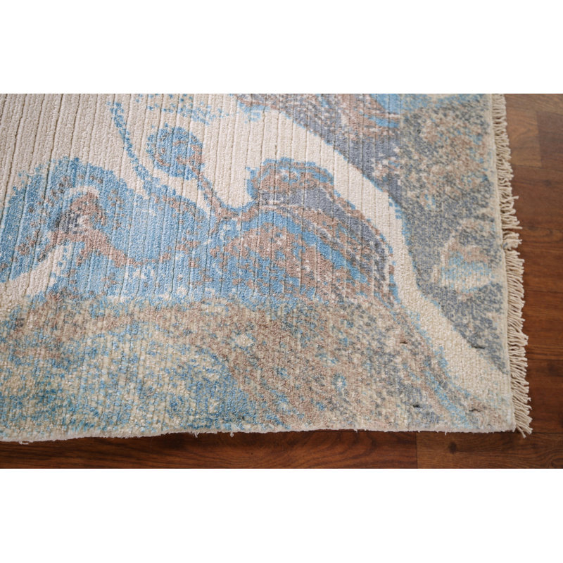 Tapis oriental moderne rayé 3 x 5