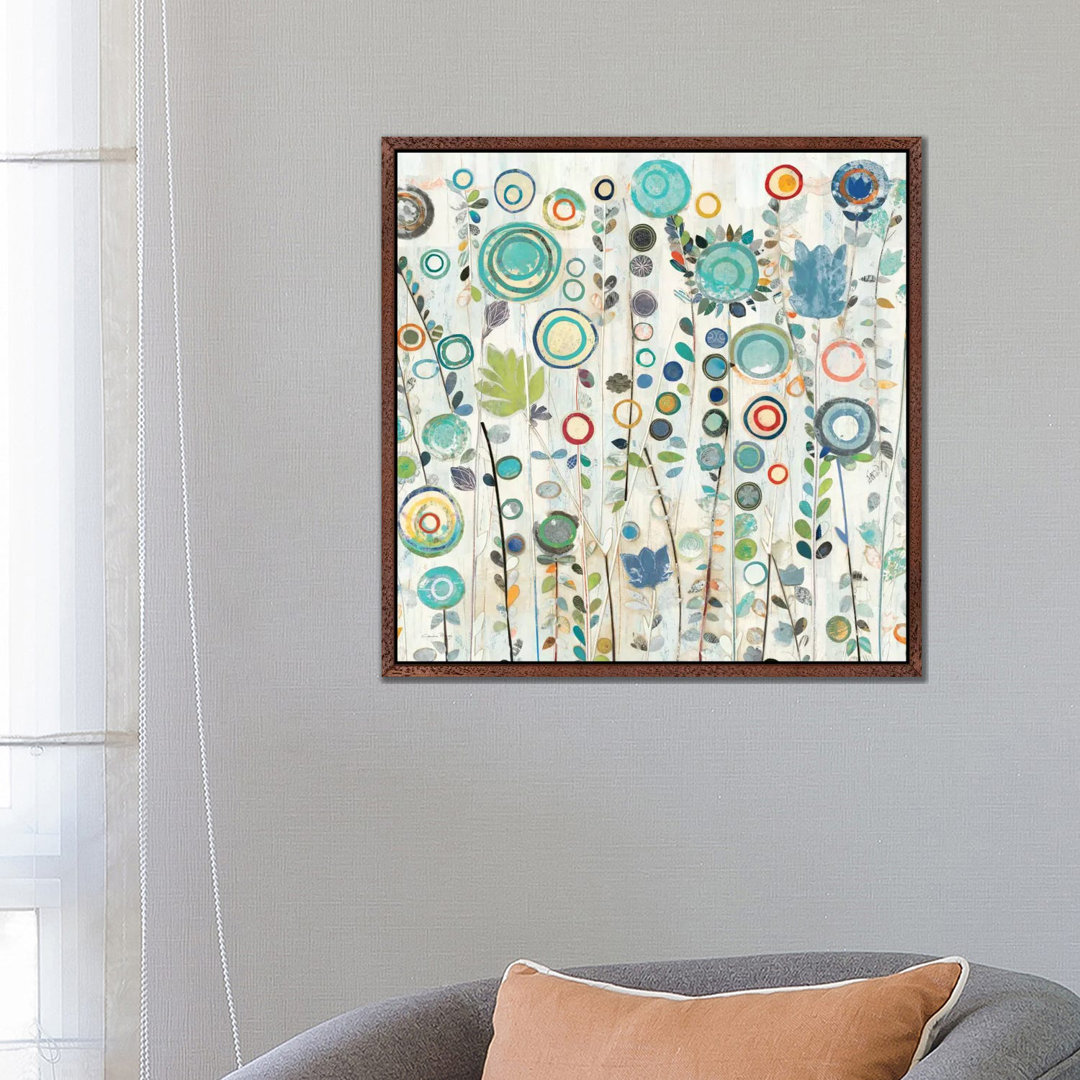 Ocean Garden I Square von Candra Boggs - Galerie-verpackte Leinwand GiclÃ©e auf Leinwand