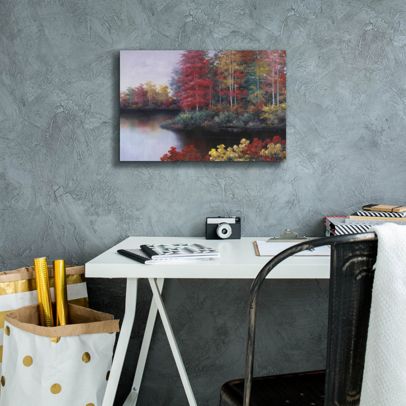 «Millwood Pines» par Diane Romanello, art mural sur toile, H 12 po x l 18 po x P 0,75 po