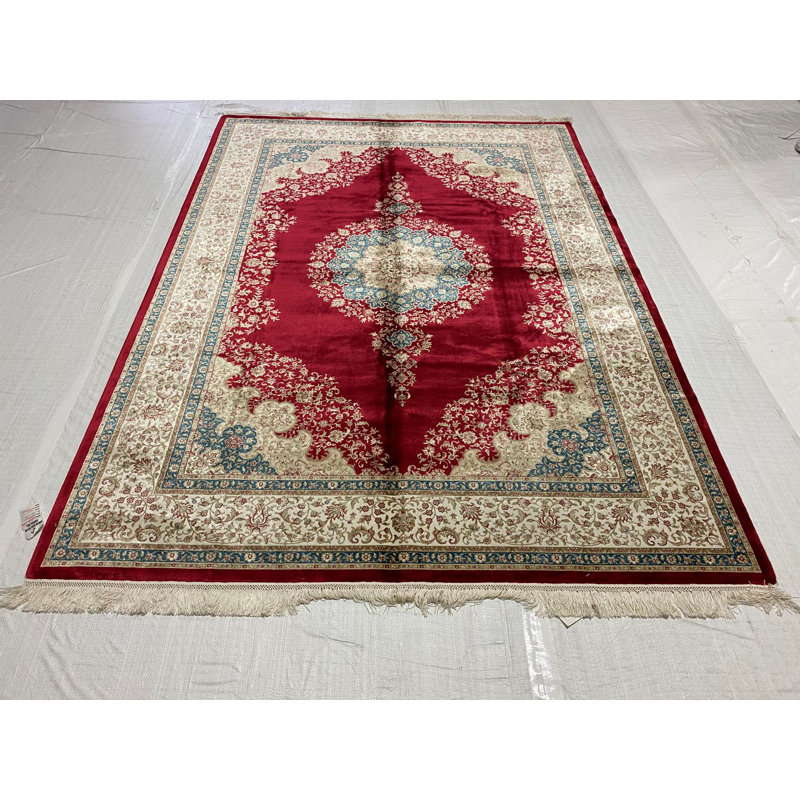 Tapis traditionnel touffeté à la main 5 pi 6 po x 7 pi 8 po Antep