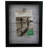 10" Classical Rectangular 4" x 6" Photo Picture Frame with Clip - Black and White