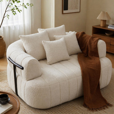 Fauteuil surdimensionné de 64 po avec méridienne et siège désossé 64 po