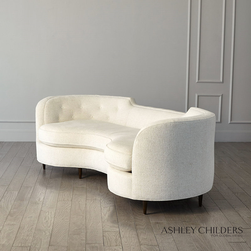 Lauren 89.5'' Curved Sofa