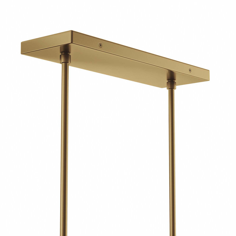 Modway Skylark 6-Light Chandelier, Satin Brass