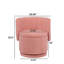 Fauteuil pivotant à 360 degrés avec espace de rangement, convenant à la chambre à coucher et au salon (rose)-1483743006