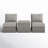 Athelene Rattan Wicker Fully Assembled 2 - Person Seating Group with Cushions