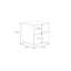 40cm W Manufactured Wood Bedside Table