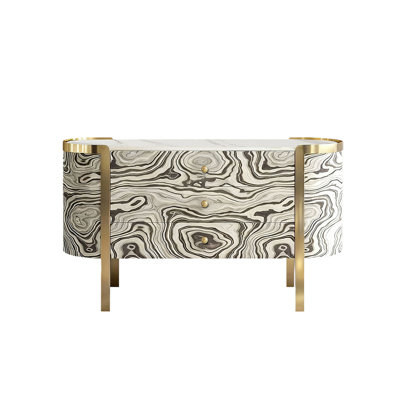 Italian luxury minimalist three-drawer cabinet