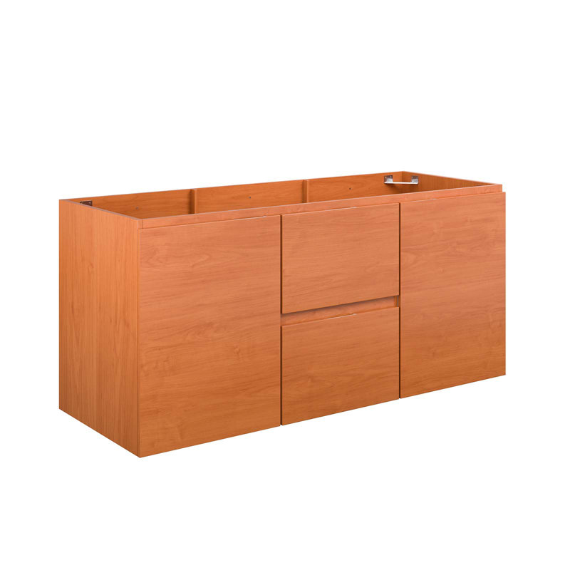 Base de meuble-lavabo double mural 47 po en orange seulement