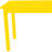 48" Yellow Solid Wood Dining Table-738727689