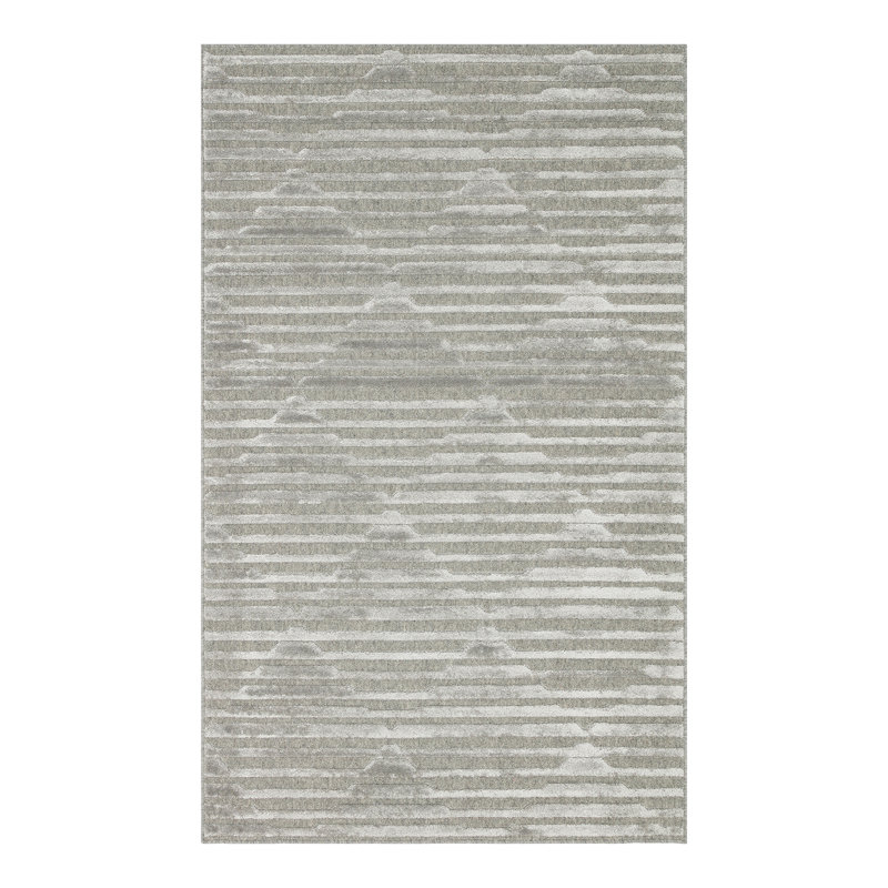 High-Quality Area Rug, 100% Wool & Viscose, 62.9 x 90.6 inches | 1880 g/m², Pile Height: 0.3 inches, 256,000 Thread Points | Elegant Grey Color, Soft and Durable | Perfect for Living Room & Bedroom Decor