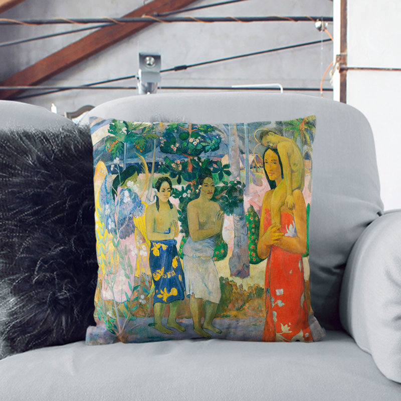 Square Cushion, 40cm H x 40cm W x 15cm D, Black
