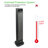 Good Housekeeping 30" Ceramic Tower Space Heater with Remote, Oscillating, Black
