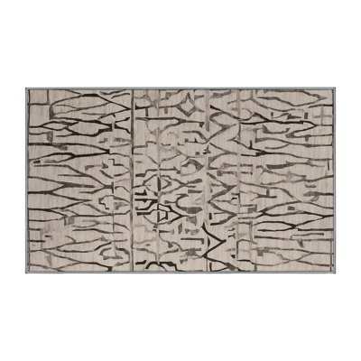Machine Washable Gray Area Rug