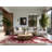 Soft Plush Farrer Easter Modern & Contemporary Abstract Area Rug in Brown – Rose Binding-2010715907