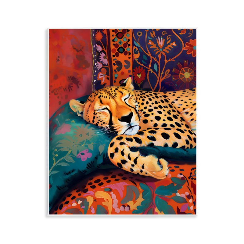 Cozy Cheetah Boho Textiles, plaque murale, design par Creative Studio