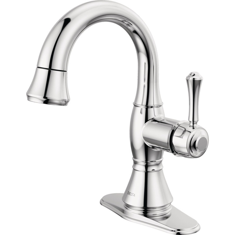 Robinet pour salle de bain à un trou Cassidy, robinet d'évier pour salle de bain à poignée simple Cassidy, Chrome