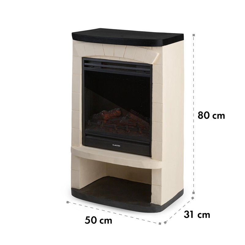 Carinthia Klarstein 50cm W Cream Electric Stove with 1.8 BTU