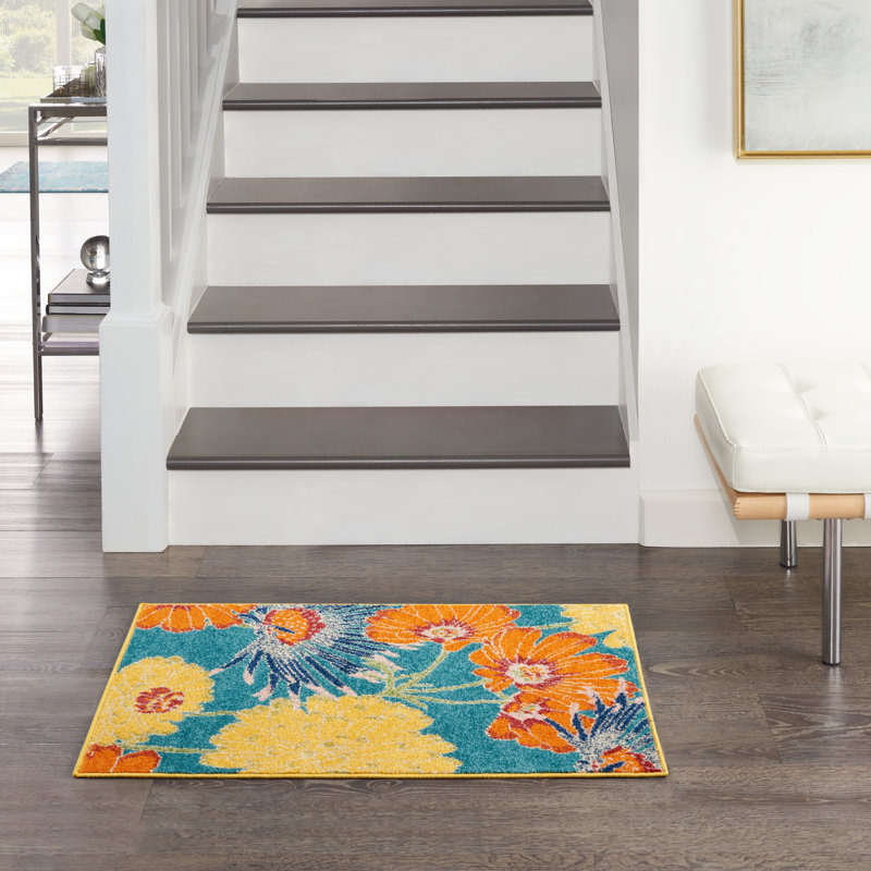 Tapis traditionnel turquoise Lakenya, Rectangle 2 pi x 3 pi