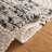 Archie-John Hand Woven Wool/Cotton Striped Rug in Black/Ivory-1861890997