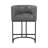 26.4" H Counter Height Bar Stools, Modern Barrel Counter Stools With Backrest And Arms,   Metal Legs, Upholstered Accent Barstools For Kitchen Island-235964615-245499119