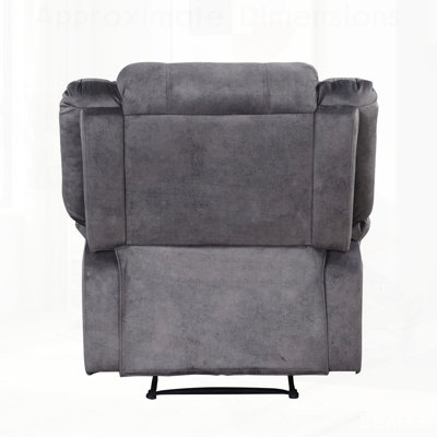 Fauteuil inclinable électrique en tissu avec plateau-coussin, fauteuil de salon moderne pour un confort et un style ultimes
