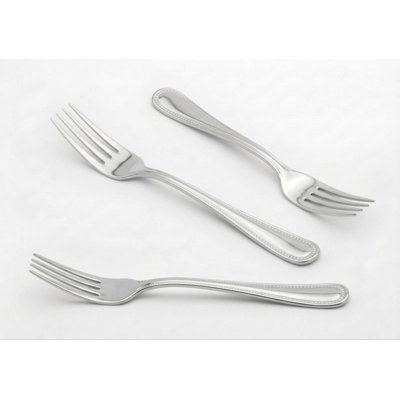 Cutlery Sets Stainless Steel 18/8 Fork 4pc Set Catering Bead