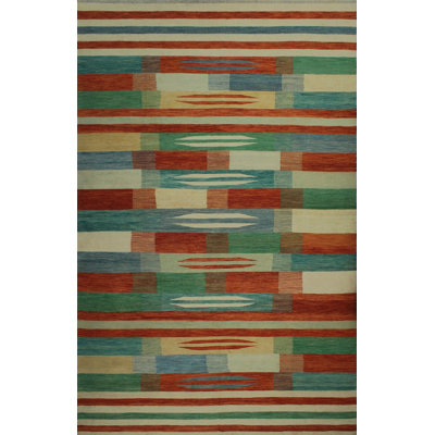Reta Wool Geometric Indoor Rug