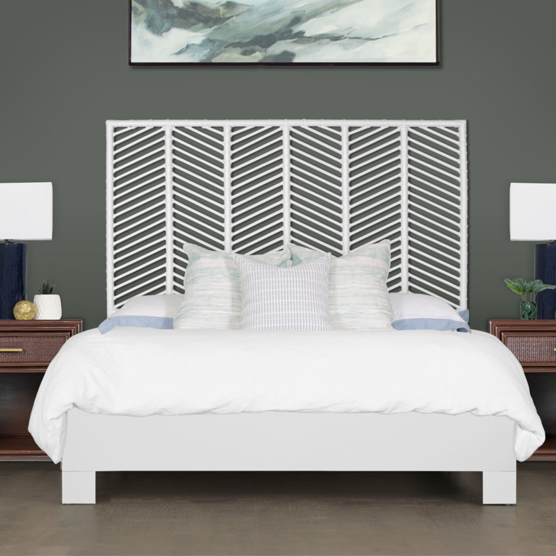 Liam Headboard, White, Queen