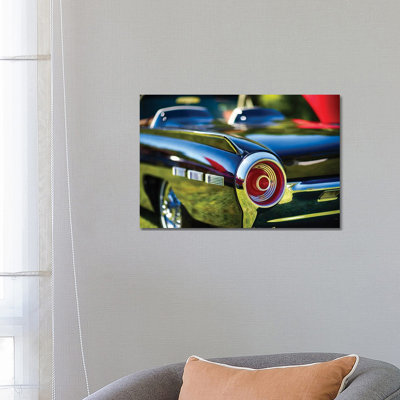 Tail Light Detail Of A 1962 Ford Thunderbird by George Oze - Wrapped Canvas Print