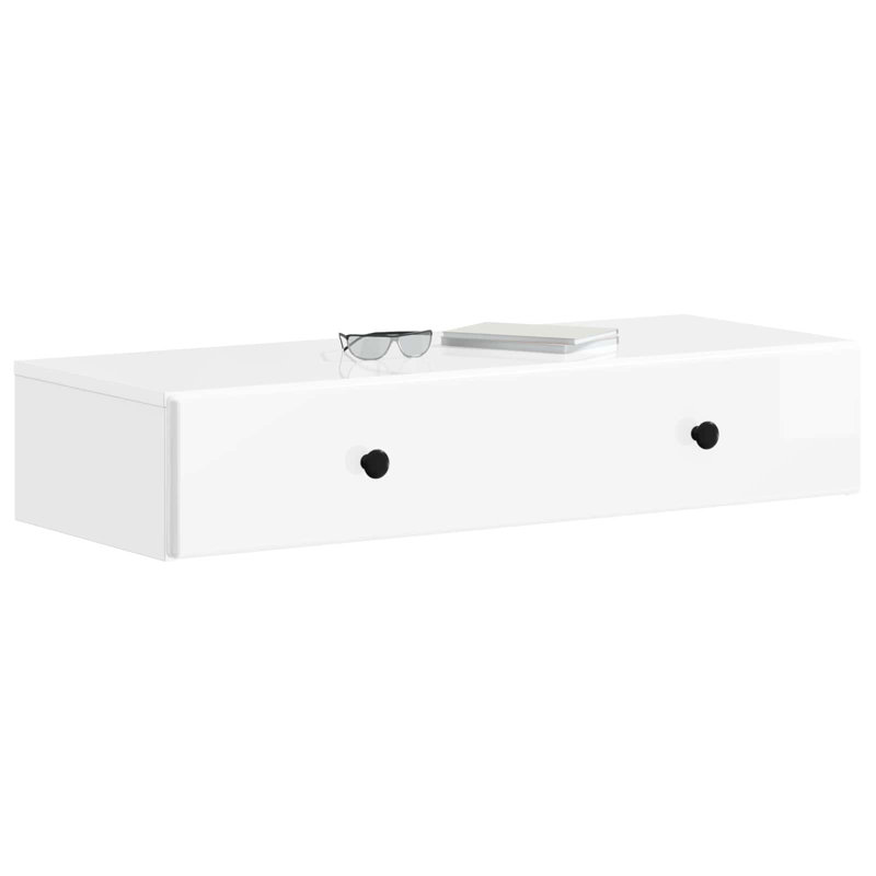 End Table, High Gloss White