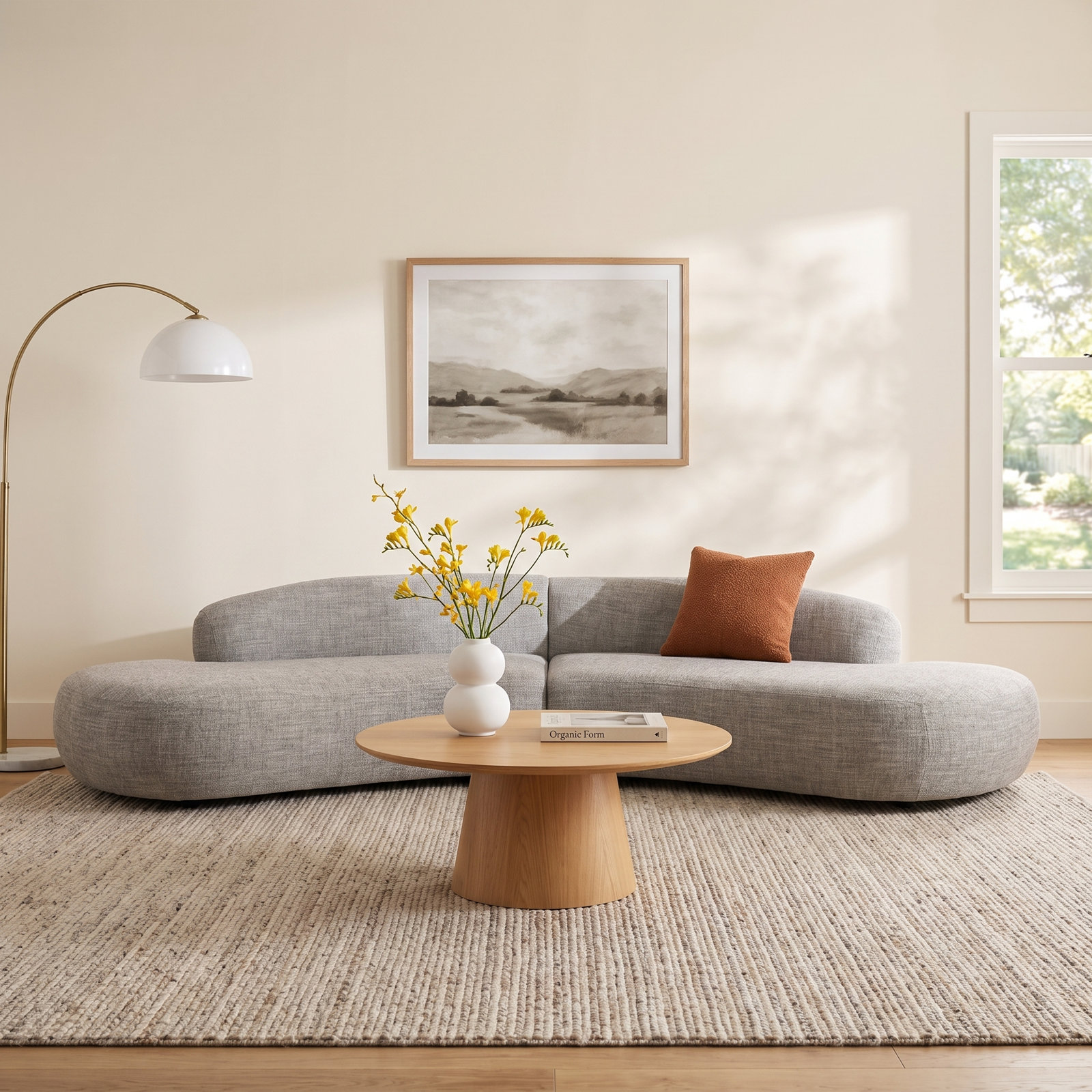 Athens Upholstered Chaise Sectional, Thames Polyester Blend